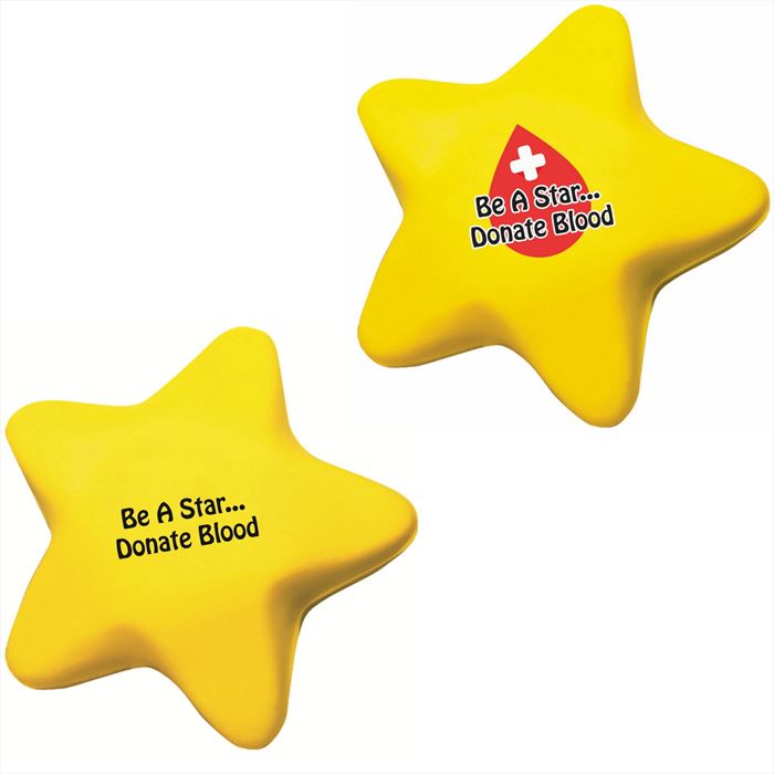 TH4097 Star Stress Relievers With Custom Imprint